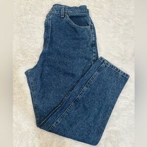 Vintage Rider Wide Leg Straight Jeans Size 16